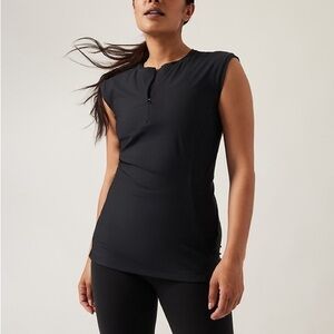 Athleta Black Sleeveless Women's Top